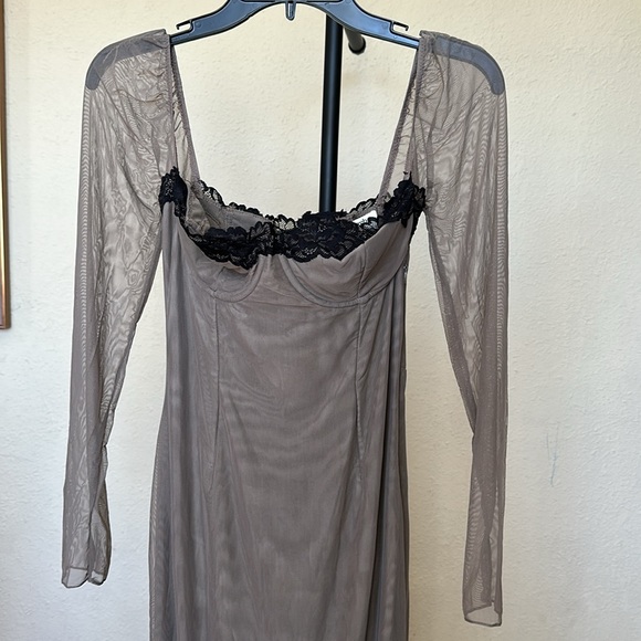 House of CB 'Seraphina' Smoke Corset Midi Dress NWOT size M - Picture 4 of 9